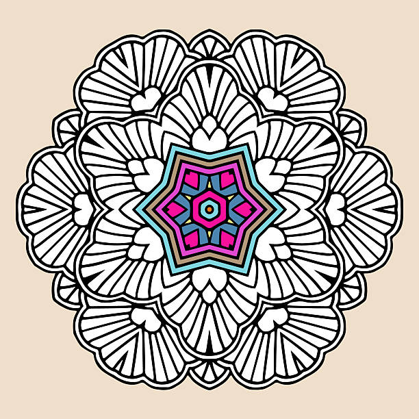 Black and white vector template, mandala stencil suitable for laser cutting metal, wood carving, coloring, stained glass. Isolated. Patterns and ornaments of the East, Asia, India, Mexico, Aztec. Black and white vector template, mandala stencil suitable for laser cutting metal, wood carving, coloring, stained glass. Isolated. Patterns and ornaments of the East, Asia, India, Mexico, Aztec, Peru. панель stock illustrations