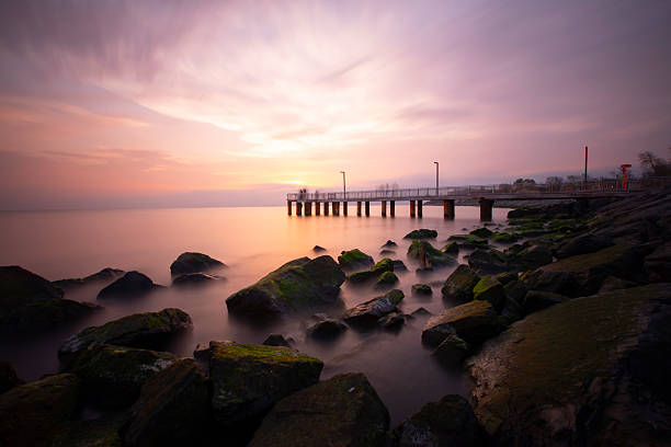 istock Old pier taken with long exposure technique 2214984997