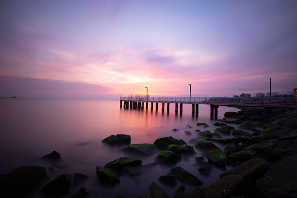 istock Old pier taken with long exposure technique 2214985048