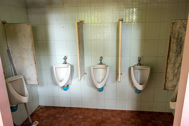 istock The Empty toilet with urinals. 2214988108
