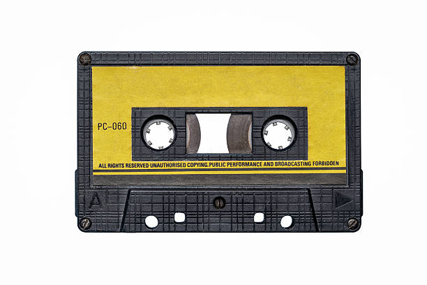 istock Old, analogue cassette tape isolated on white background 2215001067