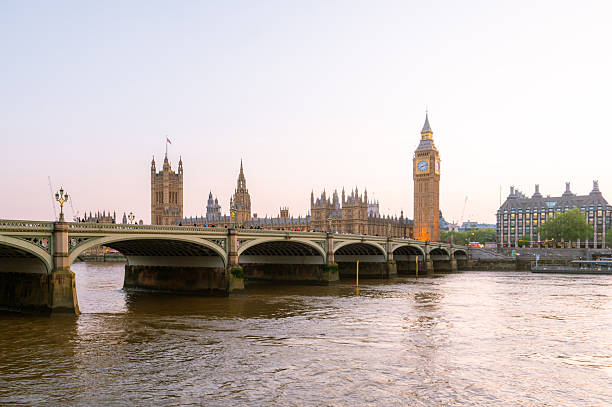 istock Big Ben and Westminster bridge at sunset 2215002751