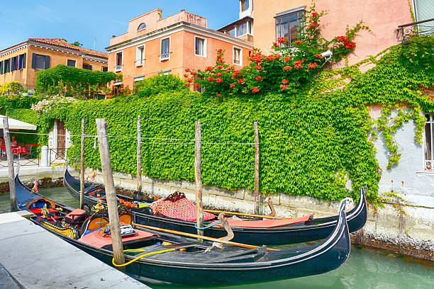 Picturesque photo one canal of Venice, Italy