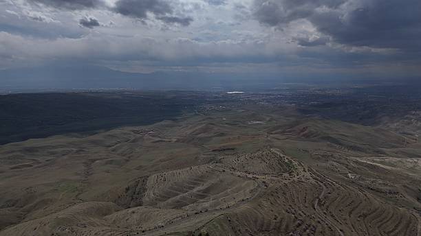 istock Rolling hills and rugged terrain landscape 2215003845
