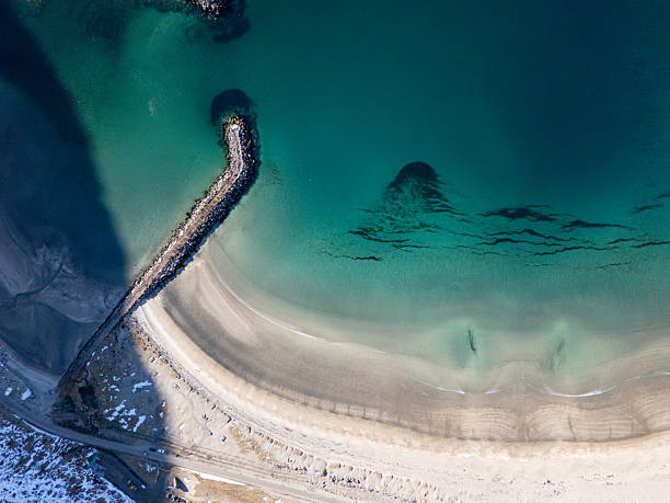 istock Aerial View of Pristine Beach and Turquoise Waters 2215004041