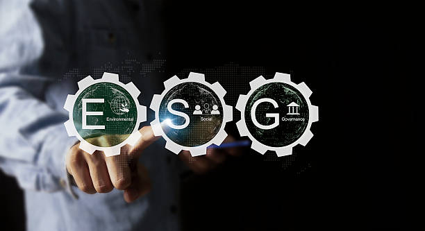 istock ESG icon for Environment Social and Governance 2215005034