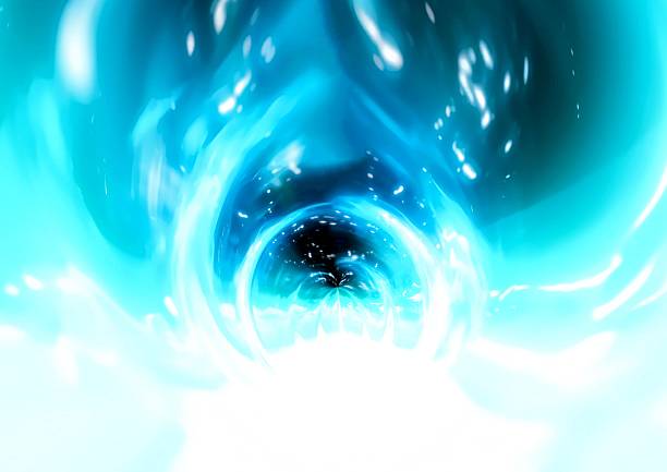 istock 3d illustration of a blue glowing light circle 2215007158