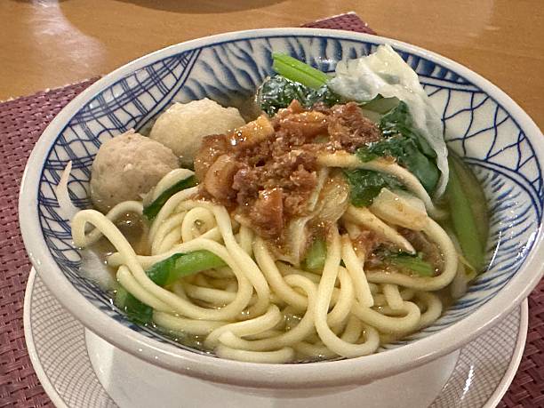 A bowl of taiwan traditional noodles soup