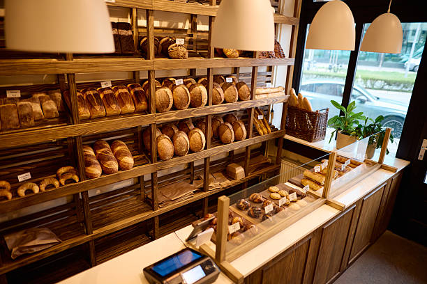 istock Charming bakery shop displaying fresh bread and pastries 2215007431
