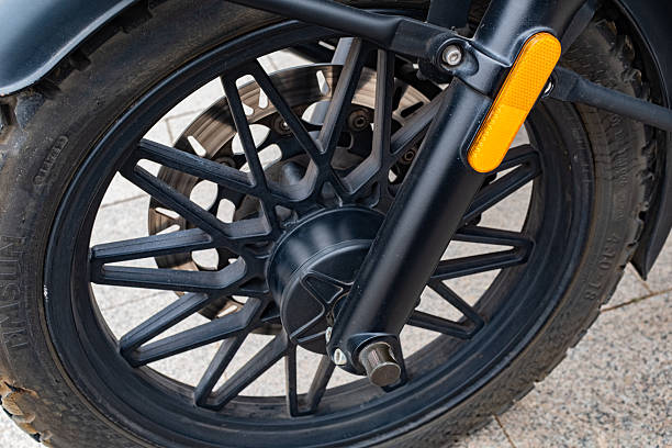 Motorcycle Wheel Close-up