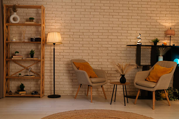 istock Cozy Living Room With Modern Interior Design Features 2215017337