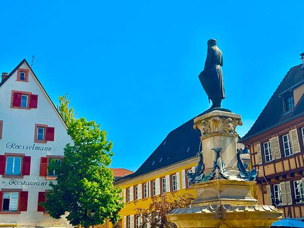 Colmar, France: 05/14/2025 - Colmar is a town in the Alsace region of northeastern France, near the German border. Its old town has cobblestone streets lined with half-timbered medieval and Renaissance buildings.