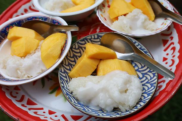 istock Tray of Mango and Sticky Rice. 2215030563
