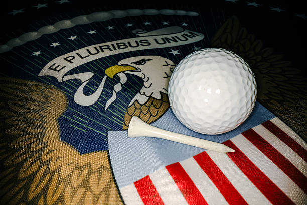 Antique golf club and ball