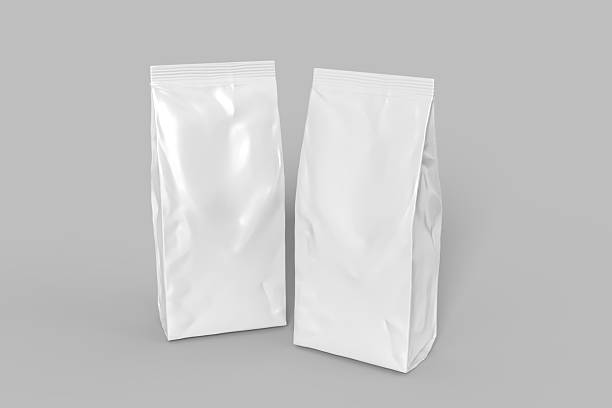 istock 3D Realistic blank pouch plastic bag mockup with zipper isolated. Ziplock bag product containers for presentation branding coffee, candy, spices, food pouch, snack sachet or resealable packaging 2215045300