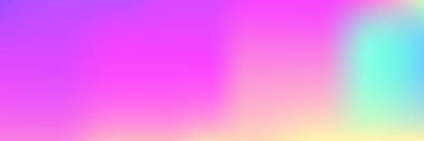 istock Hologram Gradient. Holographic Texture. Blue Neon Background. Modern Mesh. Fashion Light. Retro Spectrum Illustration. Abstract Background. Shiny Vector. Purple Hologram Gradient 2215051868