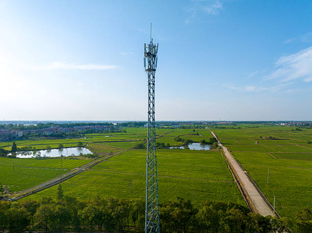 istock Telecom 5G signal tower in the countryside 2215052897