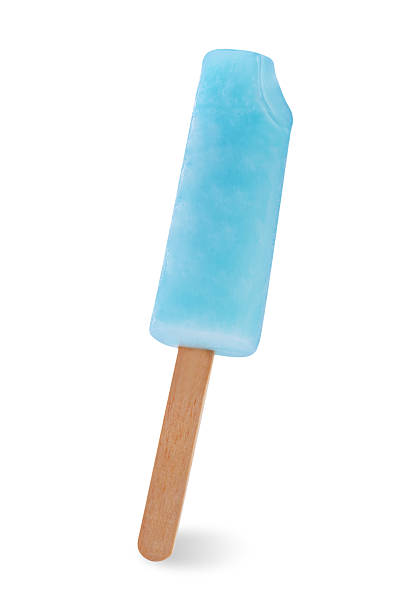 istock Blue popsicle stick on a white isolated background 2215059486