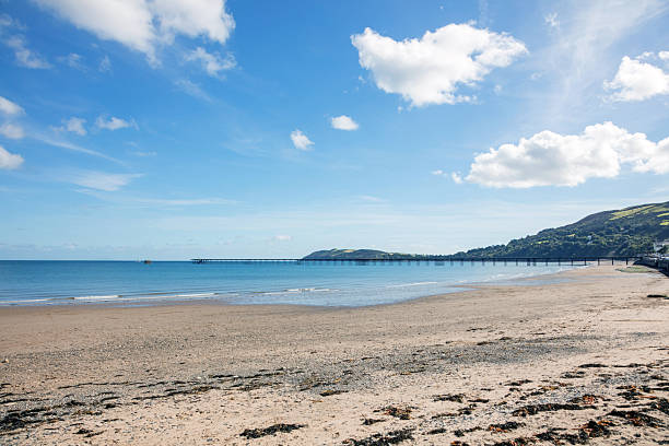 Long sandy beach at Ramsey Isle of Man