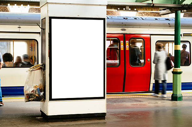 istock Blank billboard at a railroad station 2215060699