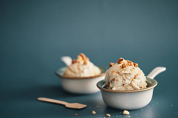 istock Caramel Ice Cream with Topping 2215064240