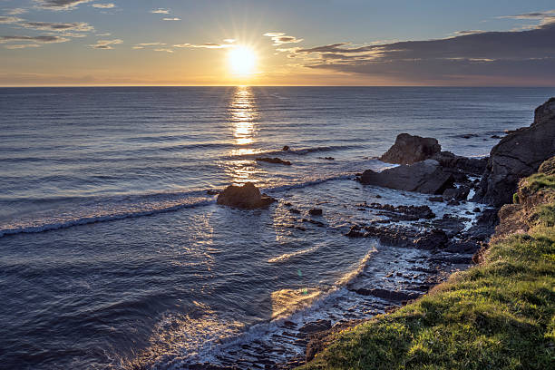 istock High tide at sunset time Sandymouth Bay 2215066272