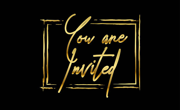 istock you are invited gold elegant design for invitation card 2215067820