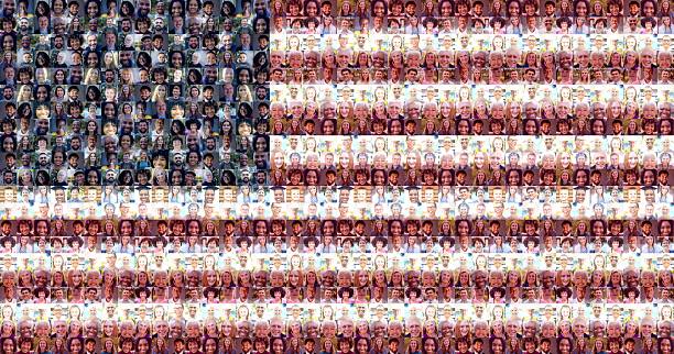 American Faces Flag for the 250th birthday