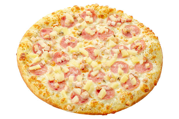 istock pizza on a white background. food for the menu and delivery site 2215073332