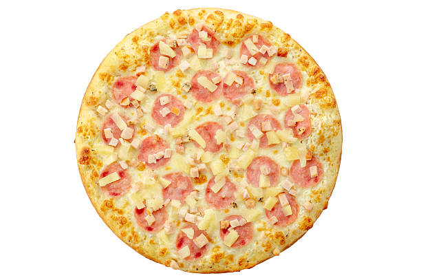 istock pizza on a white background. food for the menu and delivery site 2215073334