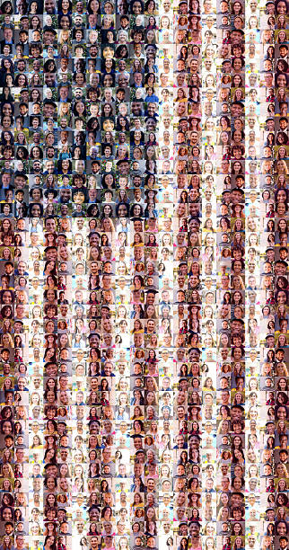 istock American Faces Flag for the 250th birthday Vertical 2215074373