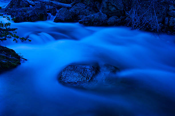 istock Flowing Creek at Blue Hour 2215095350