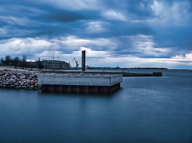 istock Tallinn Waterfront with Cranes and Cloudy Sky 2215099268