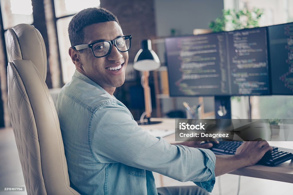Computer Programming Expert Photo Of Expert Guy Developer Programmer Looking At Camera Smiling When ...