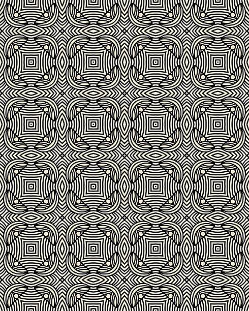 istock A detailed arrangement of geometric patterns showcases a stylish textile design suitable for contemporary interiors 2215122717