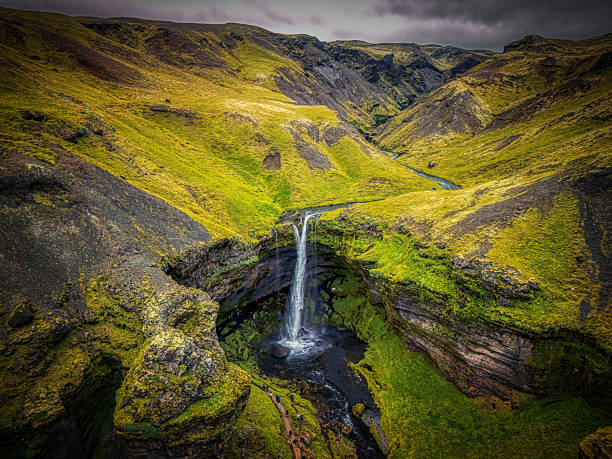 istock Picturesque Kvernufoss Waterfall in Iceland 2215128093