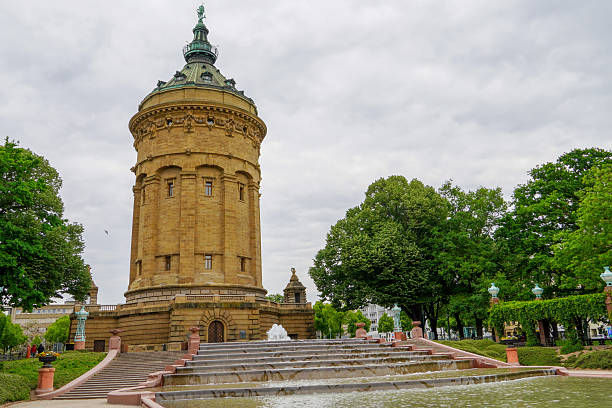 High-rise building from the 1970s known as the Ringturm and Theodor-Heuss-Park, Cologne