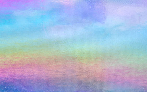 istock Holographic rainbow foil iridescent texture abstract hologram background 2215131714