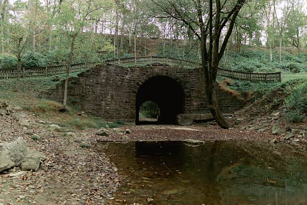 istock Stone Arch Bridge in Autumn 2215149284