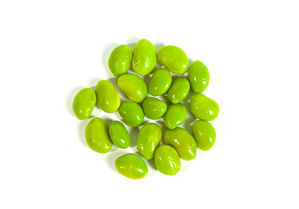 istock Unshelled edamame beans isolated on white background. Edamame is known as a typical bean from Japan. 2215153260