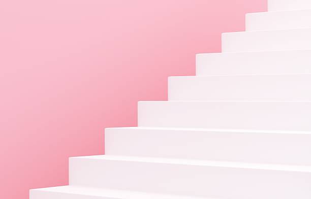Simple 3D illustration of stairs.