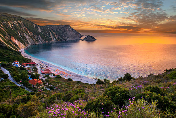 istock Beautiful summer sunset on Greece islands 2215159663