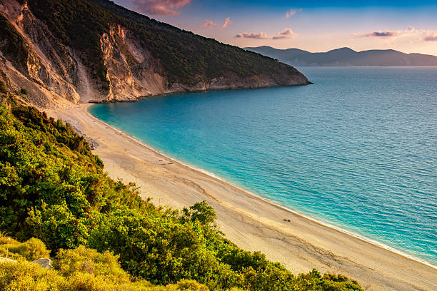 istock Beautiful summer sunset on Mirtos beach in Greece 2215159714
