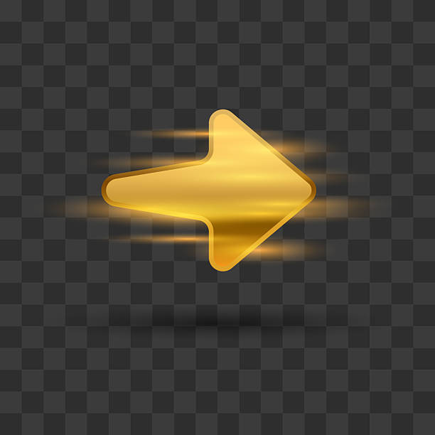 istock Navigation arrow. An arrow indicating the direction. A simple symbol for the design. 2215165815
