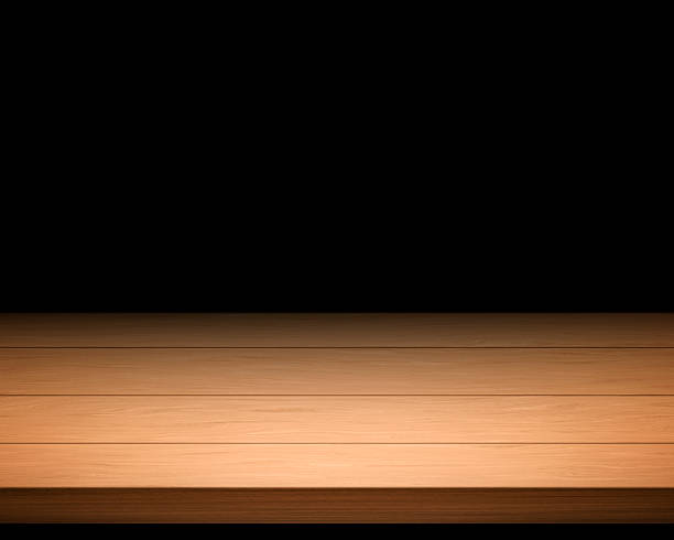 istock Empty wooden table on dark background Empty Space for display your products 2215175308