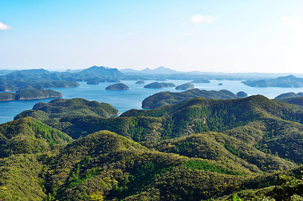 A landscape made up of complex inlets and countless islands on the ria coastline
