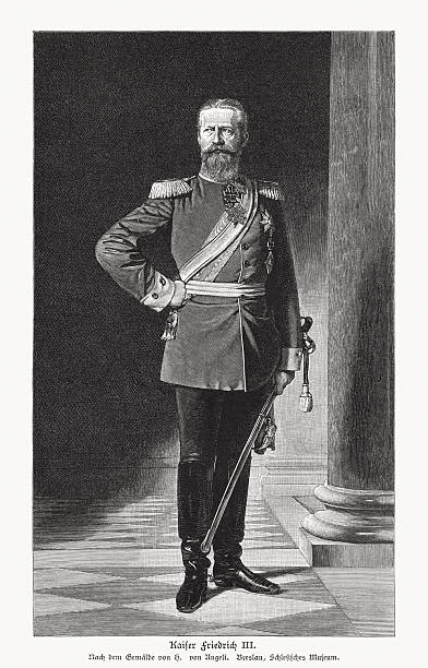 istock Frederick III (1831-1888), German Emperor, wood engraving, published in 1892 2215189813