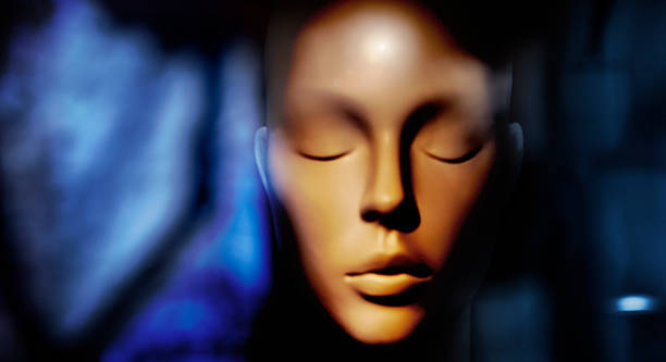 Mannequin Head. Conceptual image of mindfulness