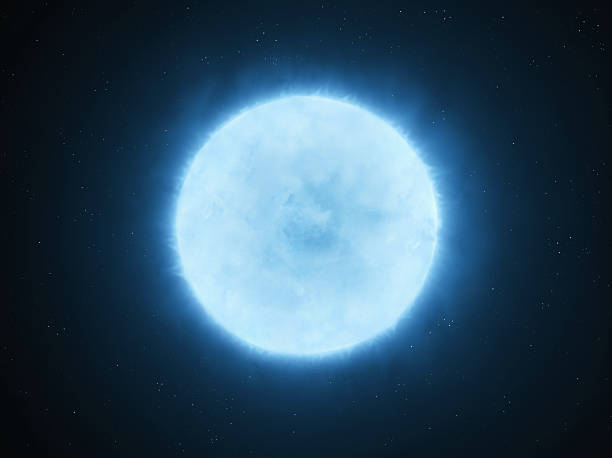 istock Radiant blue giant in space. Hot massive star. 2215199840