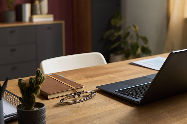 istock Laptop on Desk in Modern Office 2215203798